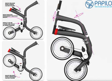 le pliable folding bike xe dap gap